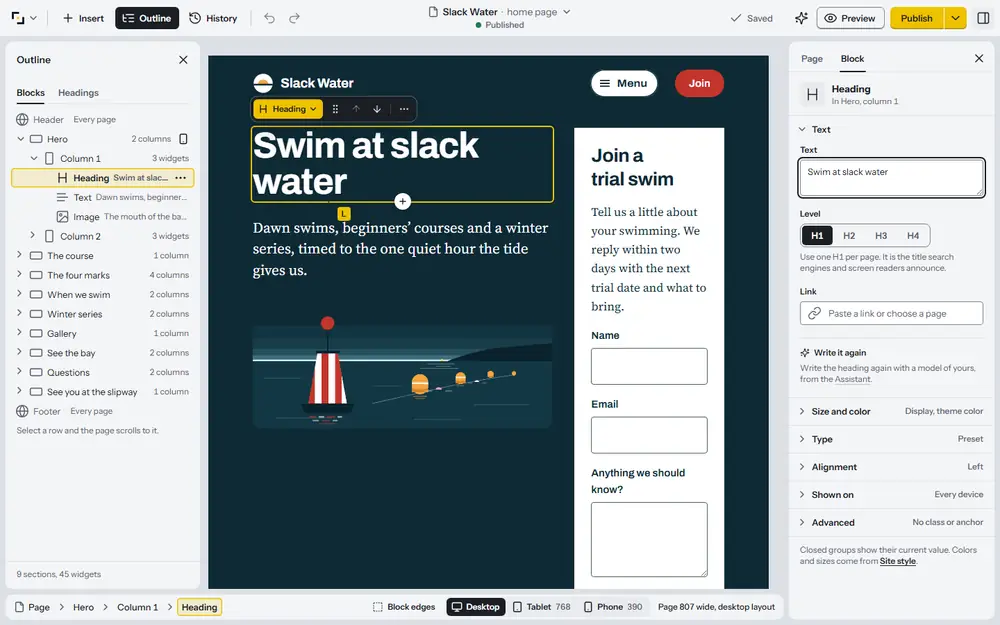Page Builder CMS